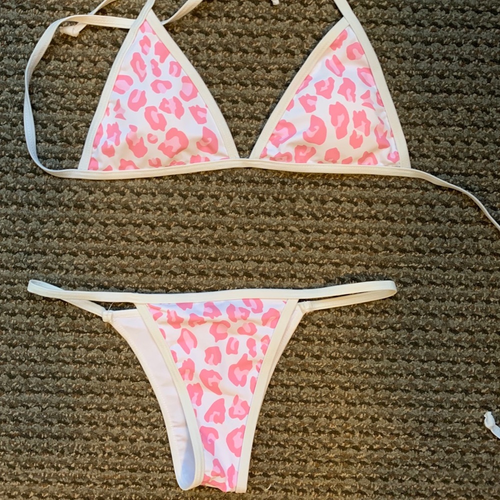 pink cheetah swimsuit